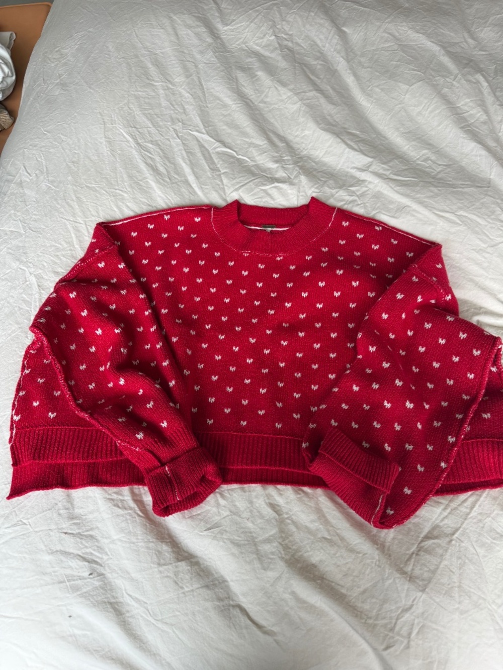 Free People Heart Sweater - Size Large